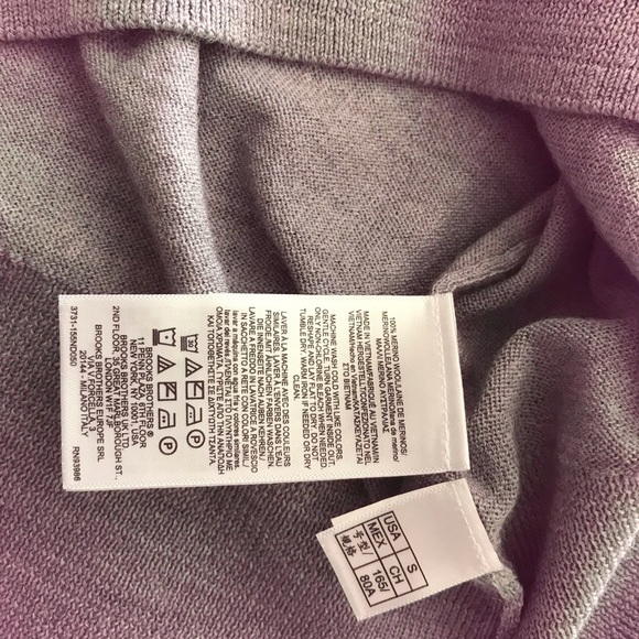 Brooks Bothers, Gray, Short sleeve, Sweater, Small - Picture 4 of 4